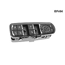 Цяла конзола с хромирани копчета за  Porsche Panamera Macan Cayenne - BPr04